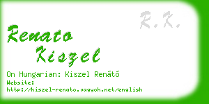 renato kiszel business card